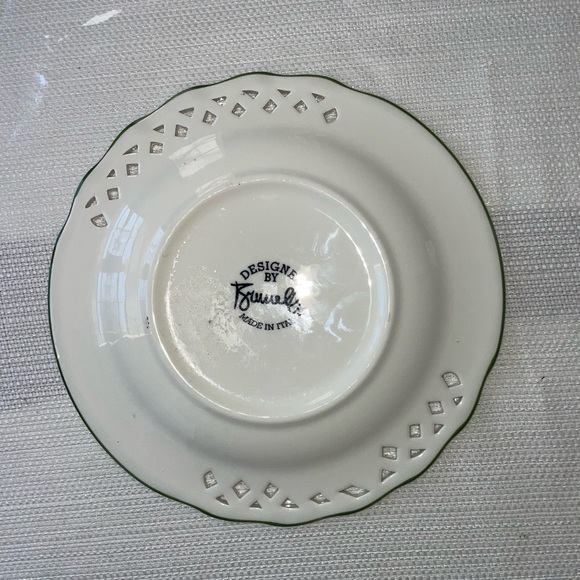 Multimotif Fruit & Flowers, Pierced plate - Picture 2 of 4